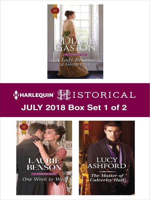Title details for Harlequin Historical July 2018--Box Set 1 of 2 by Diane Gaston - Wait list